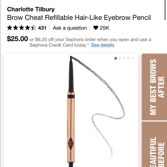 CharlotteTilbury Brow Cheat & Brow Fix (Bundle of Two(2) - Picture 8 of 9